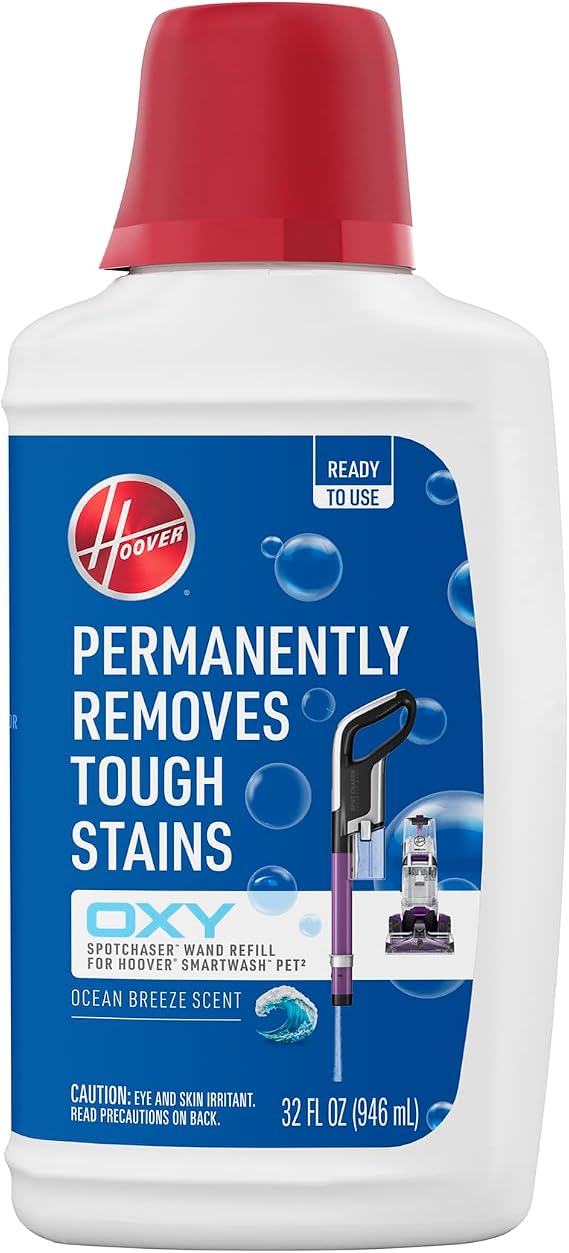 Hoover Oxy Spot Chaser Cleaner Solution Refill for SmartWash Pet, 32 oz