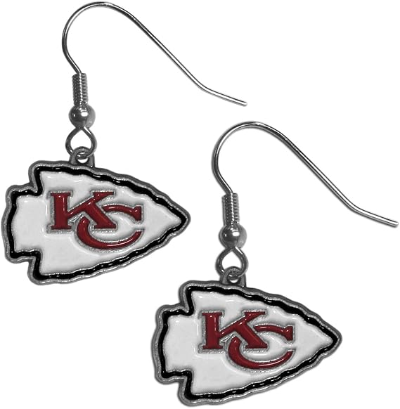 NFL Siskiyou Sports Womens Kansas City Chiefs Dangle Earrings One Size Team Color