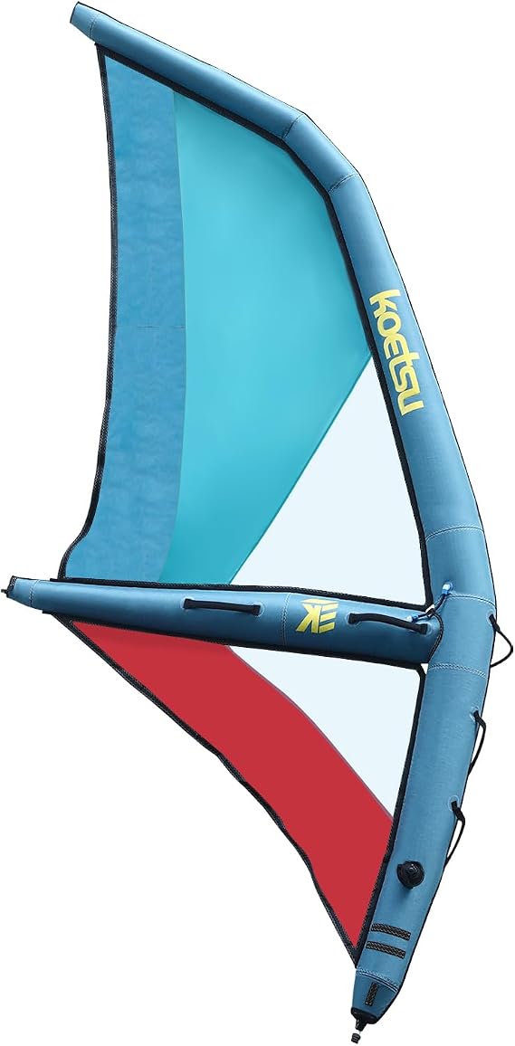 Professional Inflatable Windsurf SUP Sail Inflatable Paddle Board Windsurfing 360 Rotatable Base, Visualization Window, Inflatable Pump, Blue