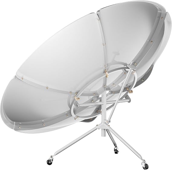 Parabolic Solar Cooker,Portable Solar Cooker with Casters,High Efficiency Outdoor Camping Sun Oven 59" for Mountain Areas, Field Works, Tourism Picnics 800-1000C
