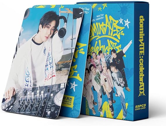 Stray Kids Photocards New Album Lomo Cards,55PCS Stray Kids Cards for Fans Collection (55PCS-Green)