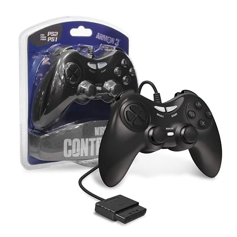 Armor3 Wired Game Controller for PS2 (Black)