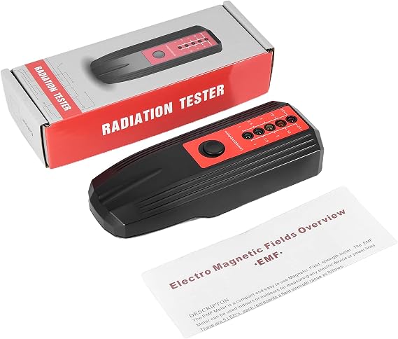 Meter Electromagnetic Field Radiation Detector Emission-Dosimeter Hand-held Portable Tester Tool Home Office Outdoor Detector Radiation All Frequencies Meter Geiger-Counter Nuclear Nuclear