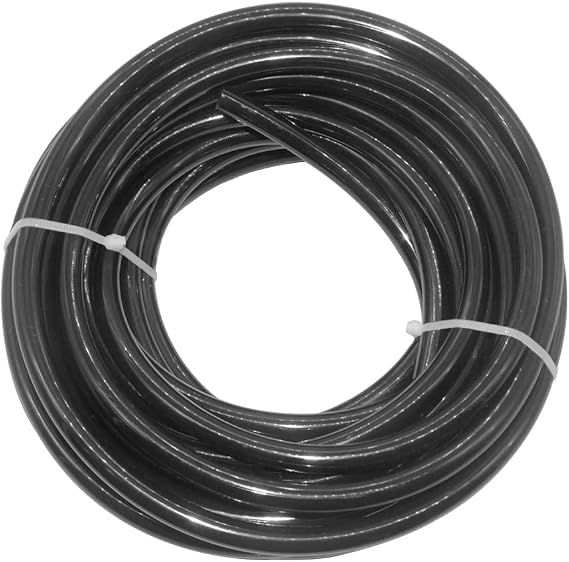 Pneumatic Air Hose 5/32 Tube OD Polyurethane Airline Tubing Pipe 32.8Ft for Air Line or Water Transfer (5/32 inch 10M Black)