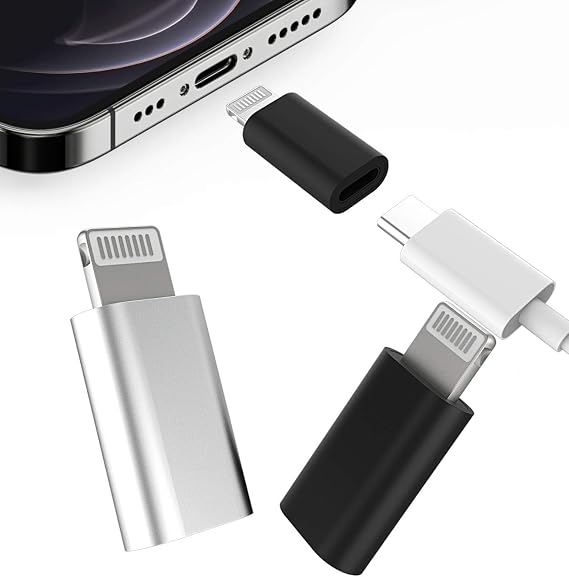 iPhone Lightning to USB Adapter 3 Pack USB C Type C Female to Apple Male Charger Adapter Tap C Plug Lightning Connector Thunderbolt 4typec Cable for Apple IPhone 11 11Pro 11ProMax 12 12Pro 12ProMax 12Mini X14 14Plus 14Pro 010-tp-to-L