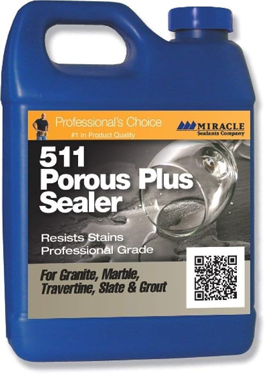 Miracle Sealants 511 Porous Plus Penetrating Sealer Resists Stains Professional Durable Grade 1 Gallon