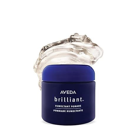 Aveda Brilliant Humectant Pomade | Enhances Curl | Adds Shine and Definition | for Wavy, Curly & Coily Hair Types | Jasmine, Rose, Clove Aroma | 2.5 Ounce