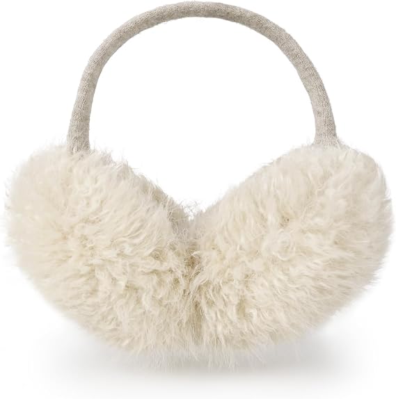 Surblue Cute Winter Earmuffs Faux Fur Outdoor Ear Warmer Foldable Ear Covers