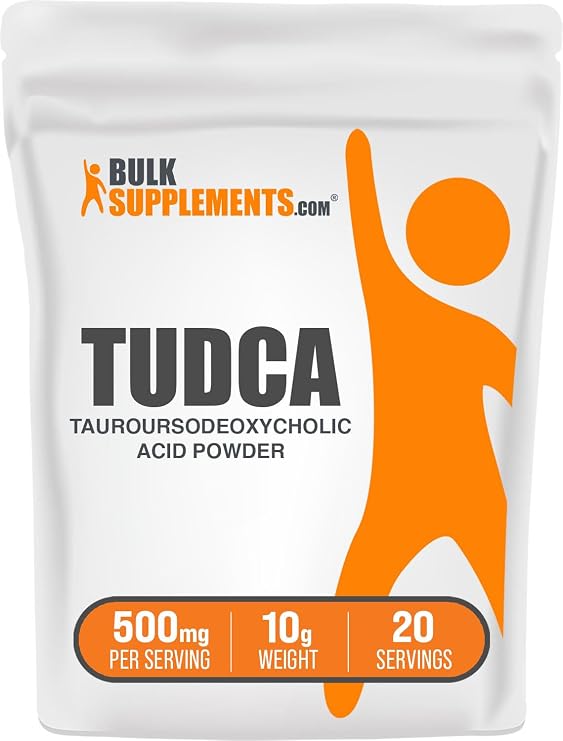 TUDCA Powder - Tauroursodeoxycholic Acid, TUDCA 500mg - TUDCA Supplement for Liver Support - Gluten Free, 500mg per Serving, 10g (0.35 oz) (Pack of 1)