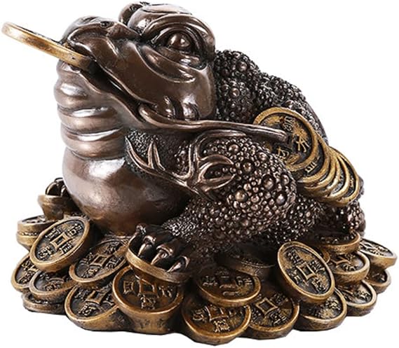 Pacific Giftware Feng Shui Chan Chu Bronze Money Frog Coin Toad Prosperity Home Decoration Gift