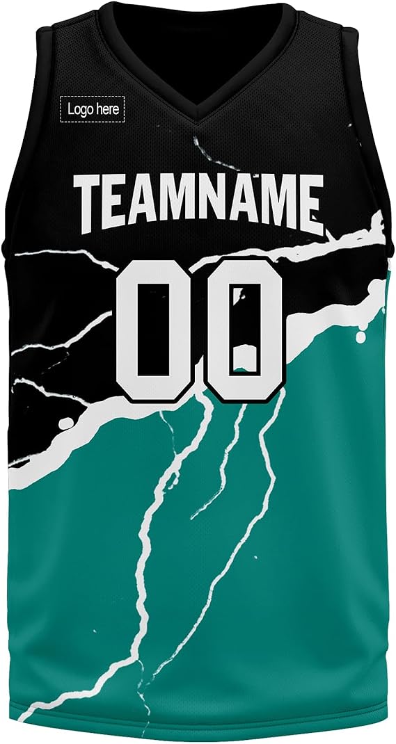 Custom Basketball Jersey for Men Basketball Uniform Youth Kids with Name,Numer,Logo, Personalized Team Jerseys Sportwear
