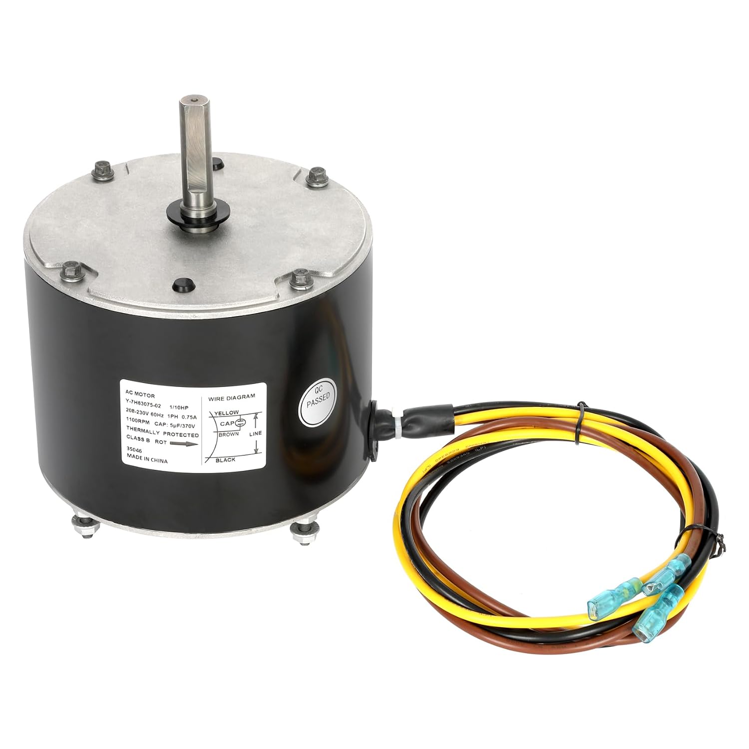 3S046 Condenser Fan Motor 110 HP 208-230 Volt 60HZ 1100 RPM 5KCP39BGY540S