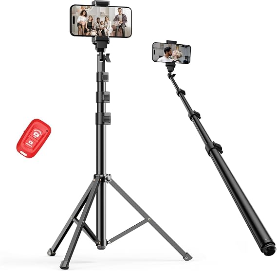 Emart 52in Cell Phone Tripod Stand with Remote, Adjustable