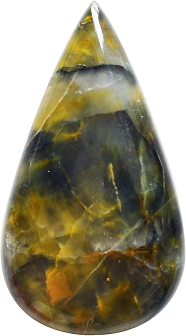 Natural African Pietersite Cabochon for Jewelry Making, Size 42x24x6 MM, Jewelry Making, Flat Back, Smooth Polished, Wire Wrapped
