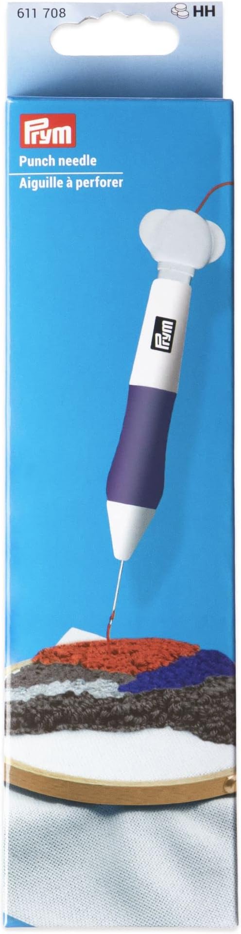 Prym Punch needle, 1,3 mm / 1,6 mm / 2,2 mm, White/Plum Blue