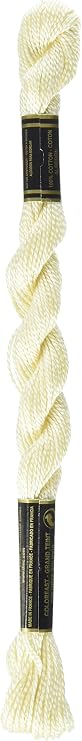 DMC 115 5-746 Pearl Cotton Thread, Off White, Size 5