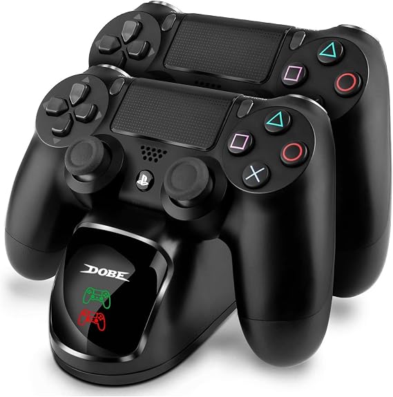 Controller Charger forPS4, Dual USB Controller Charging Station for Pstation 4/PS4/ Slim/ PS4 Pro Charging Dock Stand Station