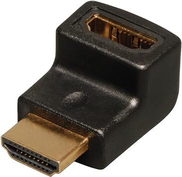 Tripp Lite P142-000-UP HDMI Right Angle Up Adapter/Coupler, Male to Female, Black