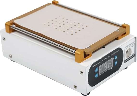 7 Inch LCD Screen Separator Machine, Touch Screen Removal Cell Phone LCD Glass Plate, Built-in Vacuum Pump