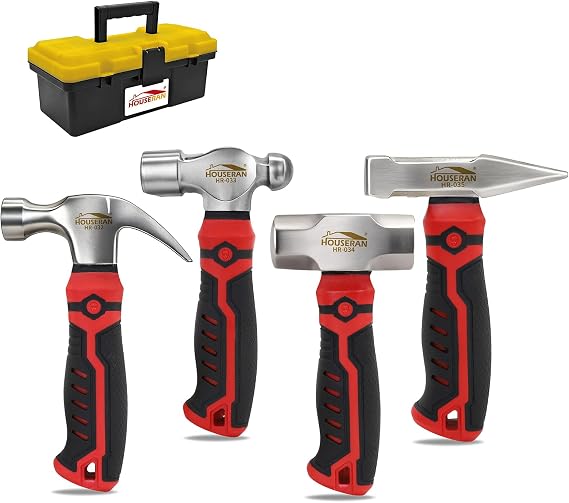 Hammer Set Mini Hammer with 376.8g Ball Hammer 341g Claw Hammer 565.6g Hammer 388g Engineer's Hammer