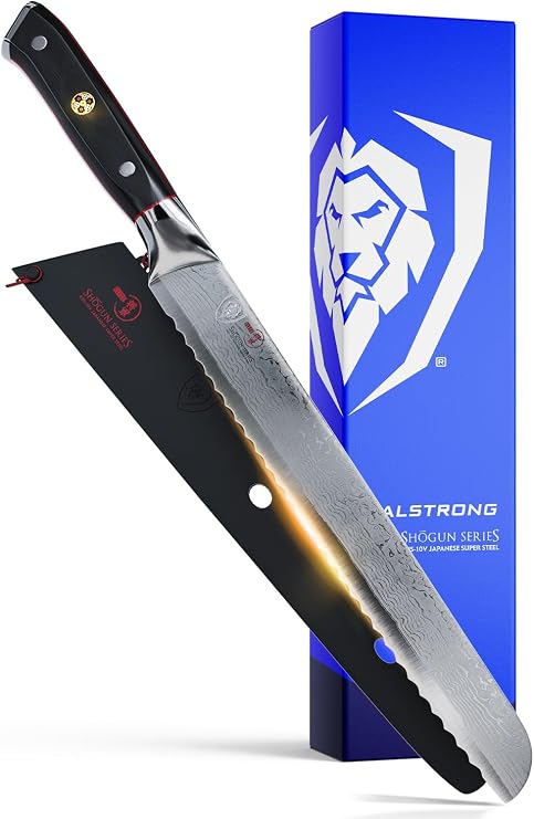 DALSTRONG Bread Knife - Shogun Series - Damascus - Japanese AUS-10V Super Steel - 10.25" (260mm)