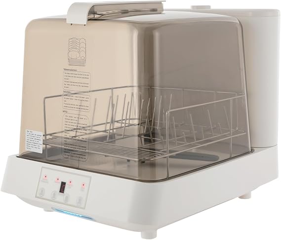 Portable Mini Dishwasher, Countertop Dish Washing Machine, Automatic Dishwasher with 3 Cleaning Modes 360 Spray for Apartments RVs Dorms