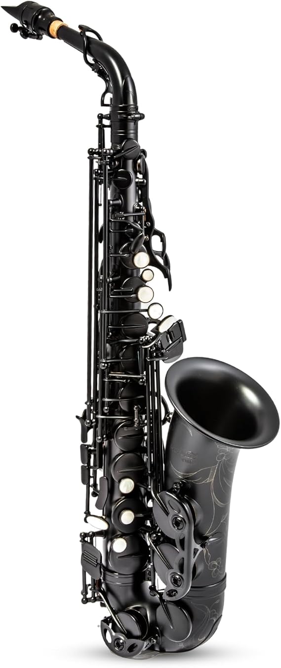 BetterSax Session Alto Saxophone Matte Black Finish Hand-Crafted Professional Saxophone Enhanced Tone, Projection & Ergonomics Includes Professional Hand-Finished Mouthpiece
