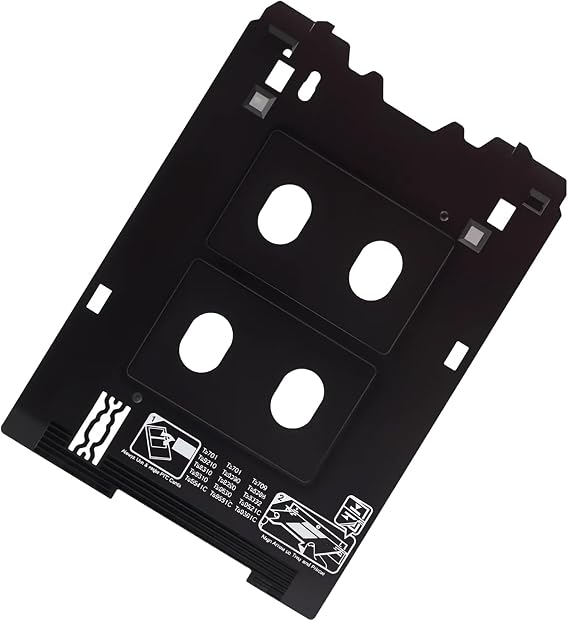 Inkjet PVC ID Card Printing Tray Replacement for Canon PIXMA Printers | PVC Card Tray Replacement Compatible with Canon PIXMA TS701 TS702a TS705 TS709 TS8330 TS82xx TS83xx Series Printers