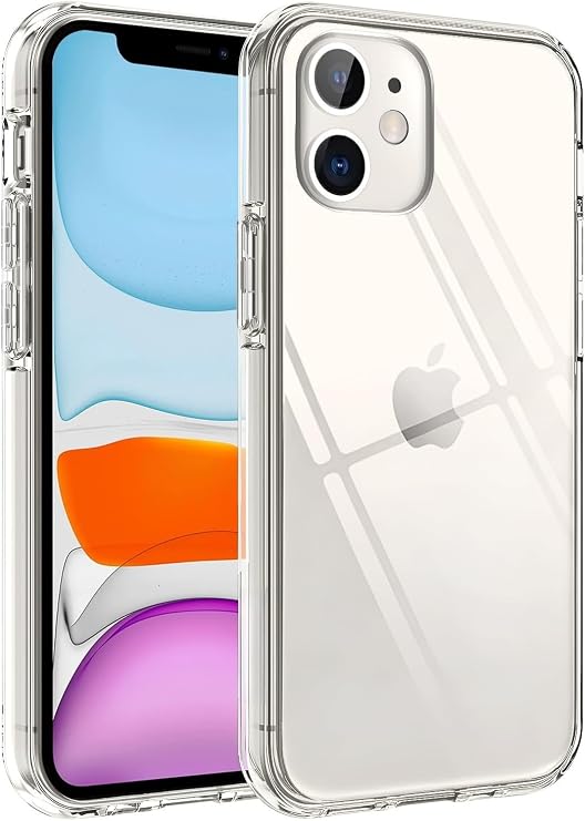 MADNOVA Apple iPhone 11 İle Uyumlu Şeffaf Telefon Kılıfı, Kamera Korumalı Silikon Kılıf