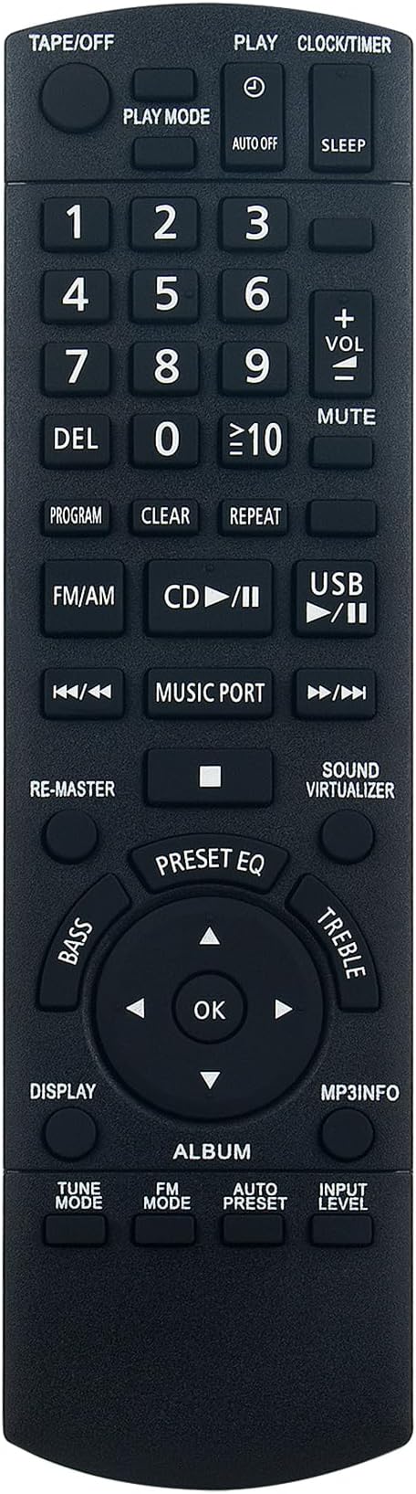 N2QAYA000008 Replacement Remote Applicable for Panasonic RX-D55 RX-D50