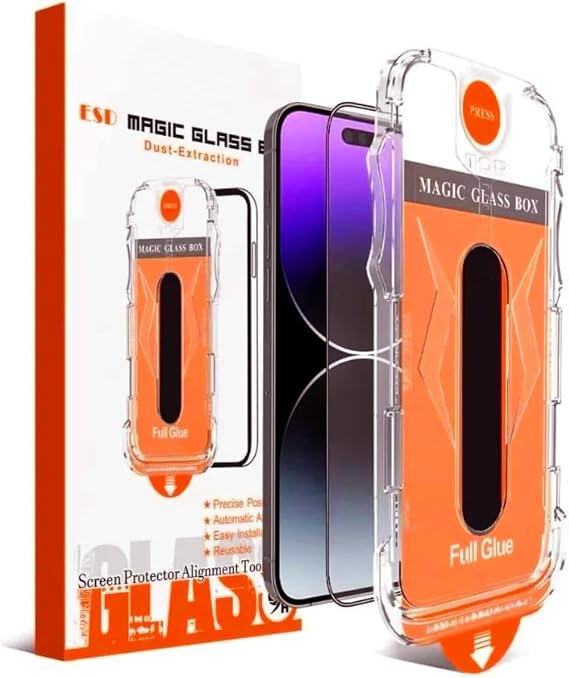 Babilden iPhone 13 Pro Max İle Uyumlu Ekran Koruyucu Point Hizalama Aparatlı Takılırken Camın Altında Kesinlikle Toz Bırakmayan Darbelere Karşı Ekstra Dayanıklı Temperli Kırılmaz Cam Koruma