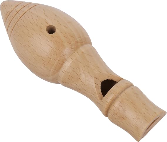 Yibuy 10.5x4cm Long Type Wooden Caller Whistle Chirping Replacement for Training Tool