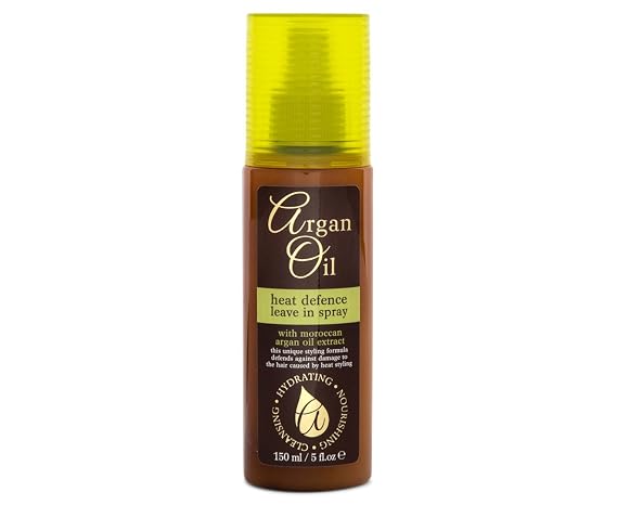 Argan Oil Heat Defence Leave in Spray with Moroccan Argan Oil, 5FL OZ