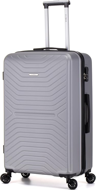 FLYMAX XL 29" Extra Large Suitcase 4 Wheel Lightweight Luggage Hard Shell Check in Hold Travel ABS 125 Litre Capacity Travel Case with 3 Digit Combination Lock + Telescopic Handle