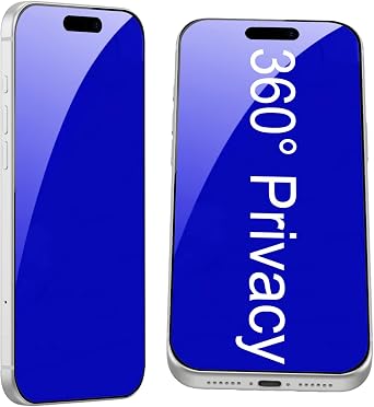 2 Pack for iPhone 17 Pro Max 360 Degree Privacy Screen Protector Anti spy Tempered Glass Anti blue Light Film 6.9 inch