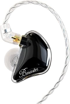 BASN Bmaster in Ear Monitor Headphones for Musicians, Hybrid Triple Drivers Dynamic Earbuds, Sound Isolating Earphones with 2 Detachable MMCX Cables Olive
