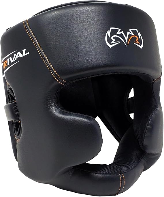 RIVAL Boxing RHG60F 2.0 Workout Full Face Headgear - Adjustable Lace Top, Chin Protection, and Multi-Layered Foam Padding