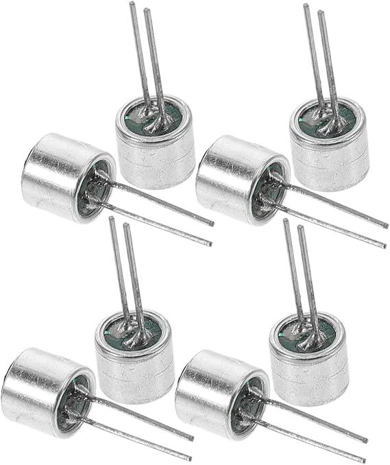 6050 Pin Electret Condenser Microphones with Voice Recognition Technology 8pcs and Aluminium Housing for Security Functions in Homes and Stores