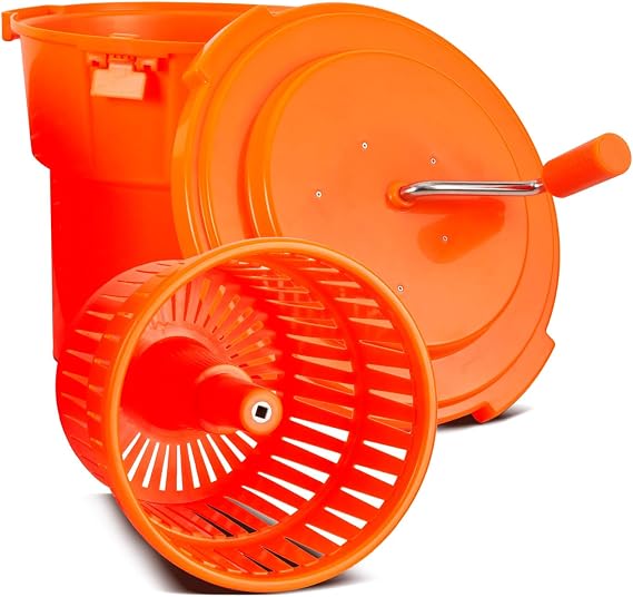 TK Commercial Salad Spinner 5.5 Gallon 20 Qt - Large Capacity Lettuce Dryer