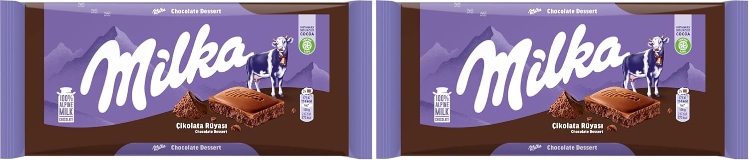 Milka Tablet Çikolata Rüyası, 100gr - 1 Adet 2 paketi