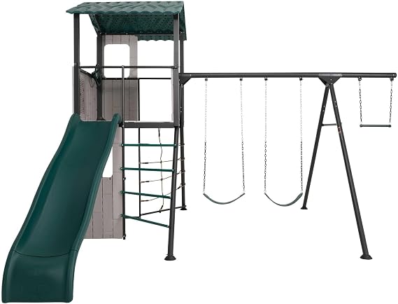 Lifetime Adventure Clubhouse Swing Set Playset