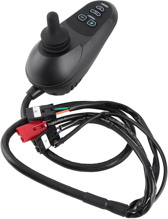 KIMISS Electric Wheelchair Controller with Joystick, DC24V 45A Brushed Motor Controller for Electric Wheelchairs, Features Brake Function, High Sensitivity and Fast Heat Dissipation