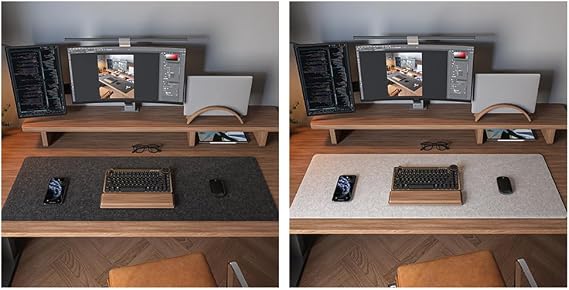 2 Pack Felt Desk Mat