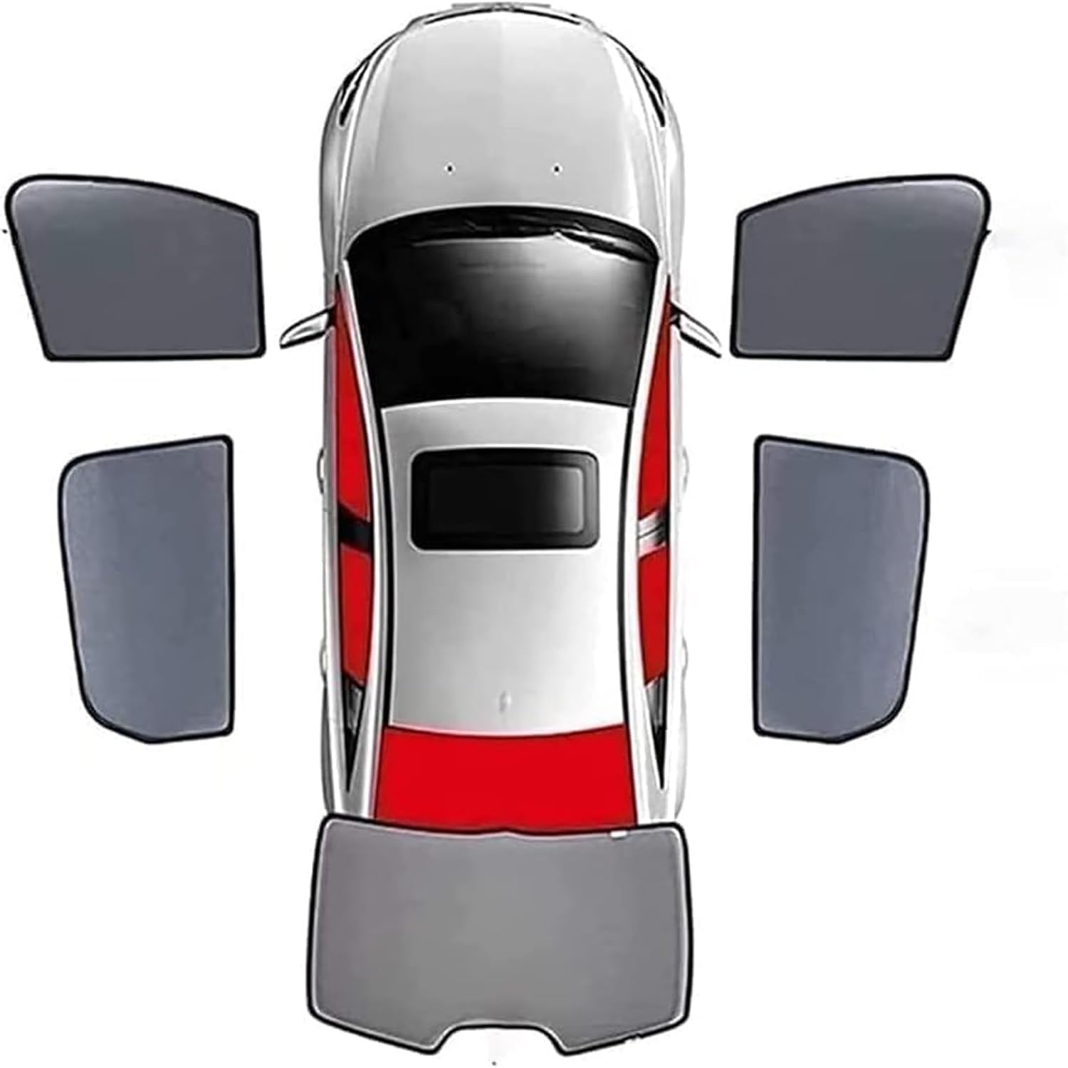 Car Window Shades for Peugeot 208 2012 2013 2014 2015 2016 2017 2018 2019 2020 2021 2022 2023 2024, Breathable Mesh Car Rear Window Sunshades Car Accessories,D