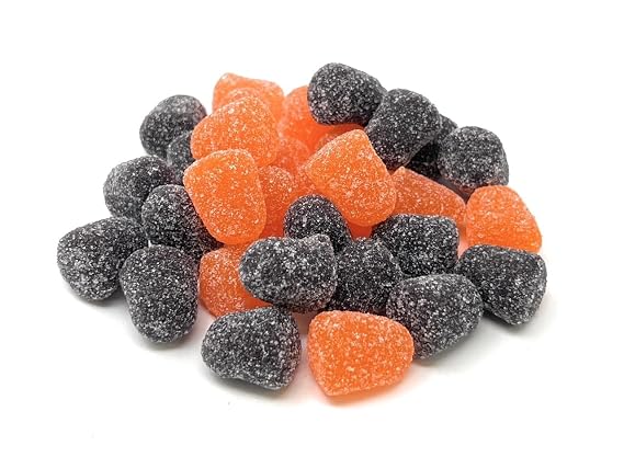 YANKEETRADERS Orange & Black Spice Drops Candy, Halloween Treats, 3 Pound Bulk Bag