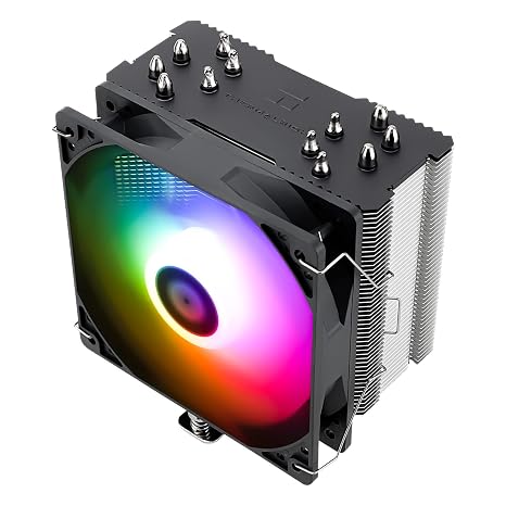 Thermalrlght Burst Assassin 120 ARGB CPU Cooler, 120mm PWM Quiet Fan ARGB CPU Air Cooler with 1550RPM Speed, for Intel 1700/1150/1151/1200