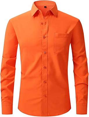 5xlt Mens Shirts Big and Tall Tshirt Fashion Long Sleeve Button Down Shirt Causal Slim Fit Dress Shirt Work Party