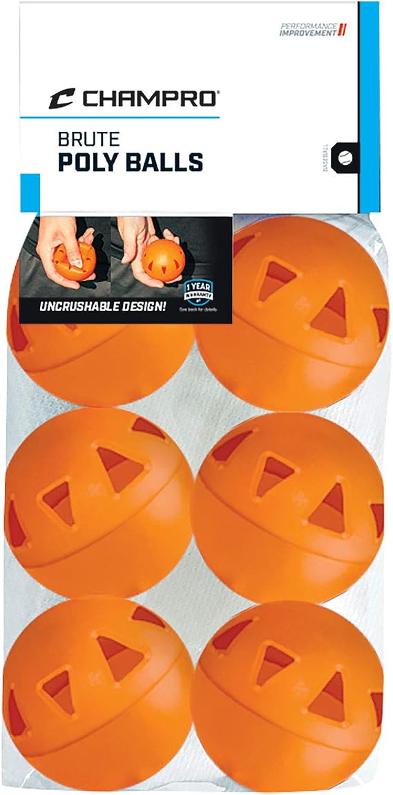 CHAMPRO 9" Brute Poly Ball - 6 Pack