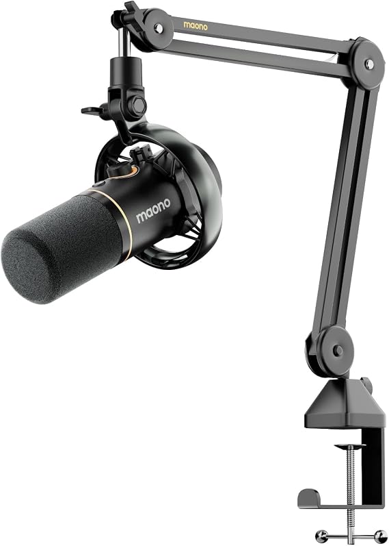 MAONO PD200W Hybrid Wireless Podcast Microphone for PC, Dynamic XLR USB Mic