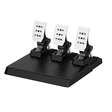 NBCP Racing Pedals,PC Gaming Steering Wheel Pedal Set | Swappable Springs,Adjustable, Durable,Compatible with PC Win11/Win10/Win7